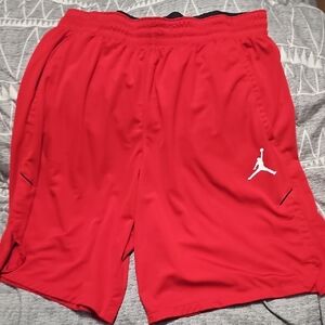 Jordan Men's Red Athletic Shorts